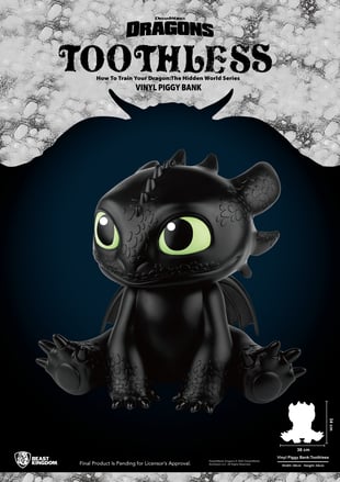 Beast kingdom / HOW TO TRAIN YOUR DRAGON - Toothless - Spaarpot 34cm