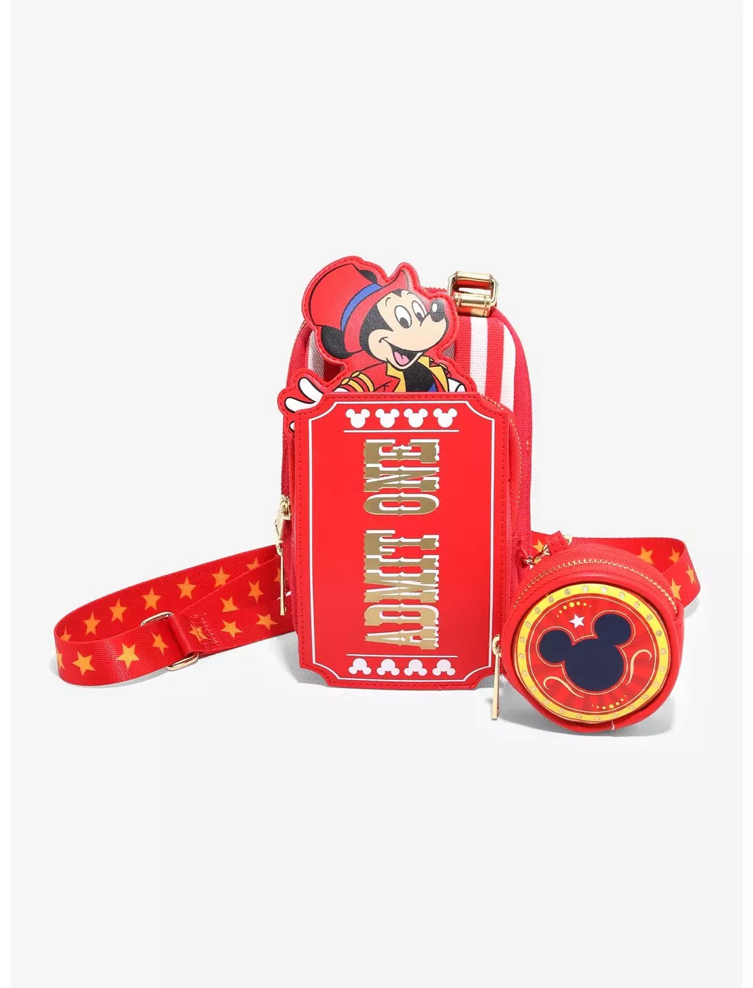 Loungefly Disney Mickey Mouse Circus Ticket Belt Bag with Coin Purse