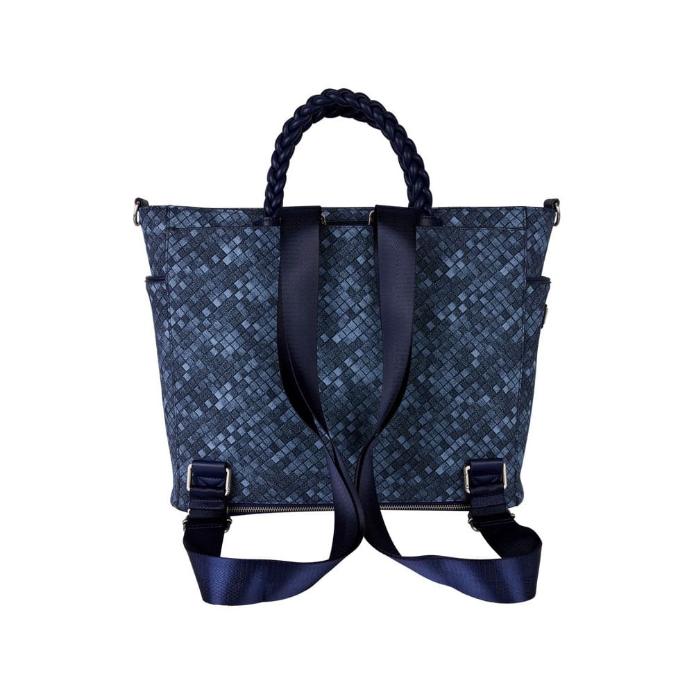 Loungefly Faux Denim Convertible Backpack & Tote Crossbody Bag