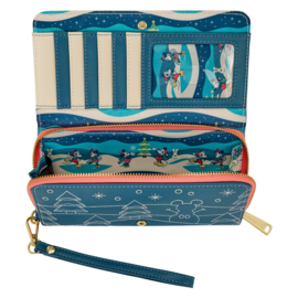 Loungefly - Disney - Mickey & Minnie Holiday Wristlet Wallet