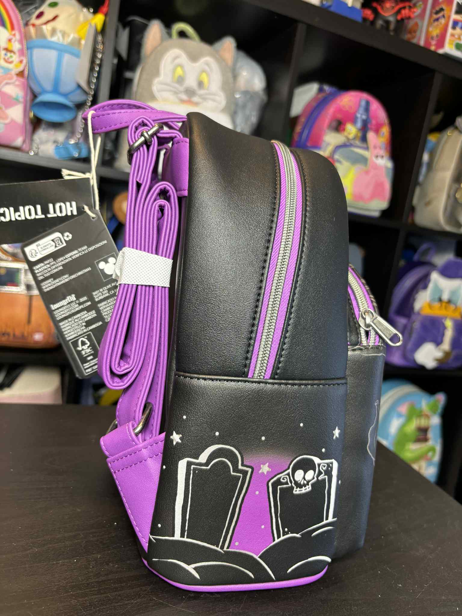 Loungefly The Nightmare Before Christmas Zero Moon Doodle Mini Backpack