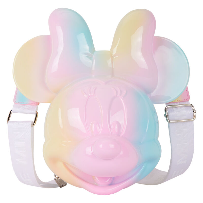 Loungefly Minnie Mouse Pastel Tie-Dye Molded Figural Crossbody Bag