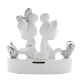 DISNEY - 'White&Silver' - Mickey & Minnie - Spaarpot  - 19cm