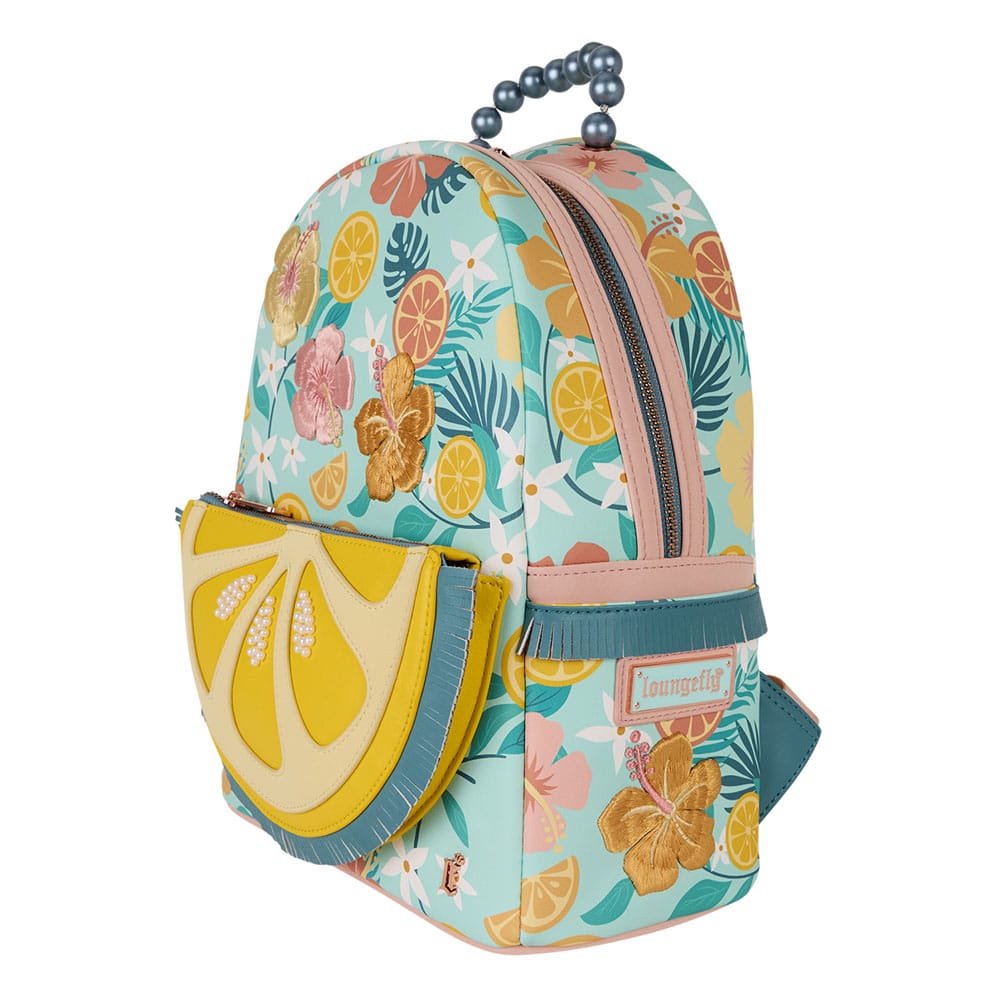 Loungefly Tropical Lemon Floral Mini Backpack