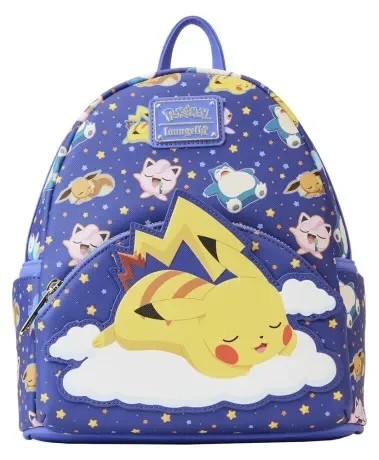 Loungefly POKEMON - Sleeping Pikachu and friends - Mini Backpack