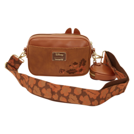 Loungefly Disney Chip 'n' Dale Corduroy Sling Crossbody Bag with Coin Bag