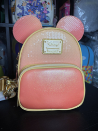 Loungefly - Disney Mickey Mouse Glitter Sequin Convertible Mini Backpack & Crossbody Bag