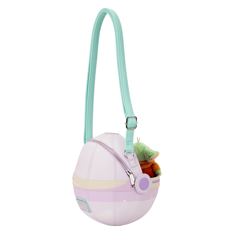 Loungefly The Mandalorian Grogu Figural Pod Plush Crossbody Bag