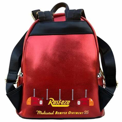 Loungefly Disney Pixar Cars Metallic Lightning McQueen Cosplay Mini Backpack
