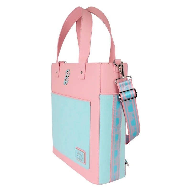 Loungefly - Mattel - Classic blue and pink Barbie convertible Tote bag