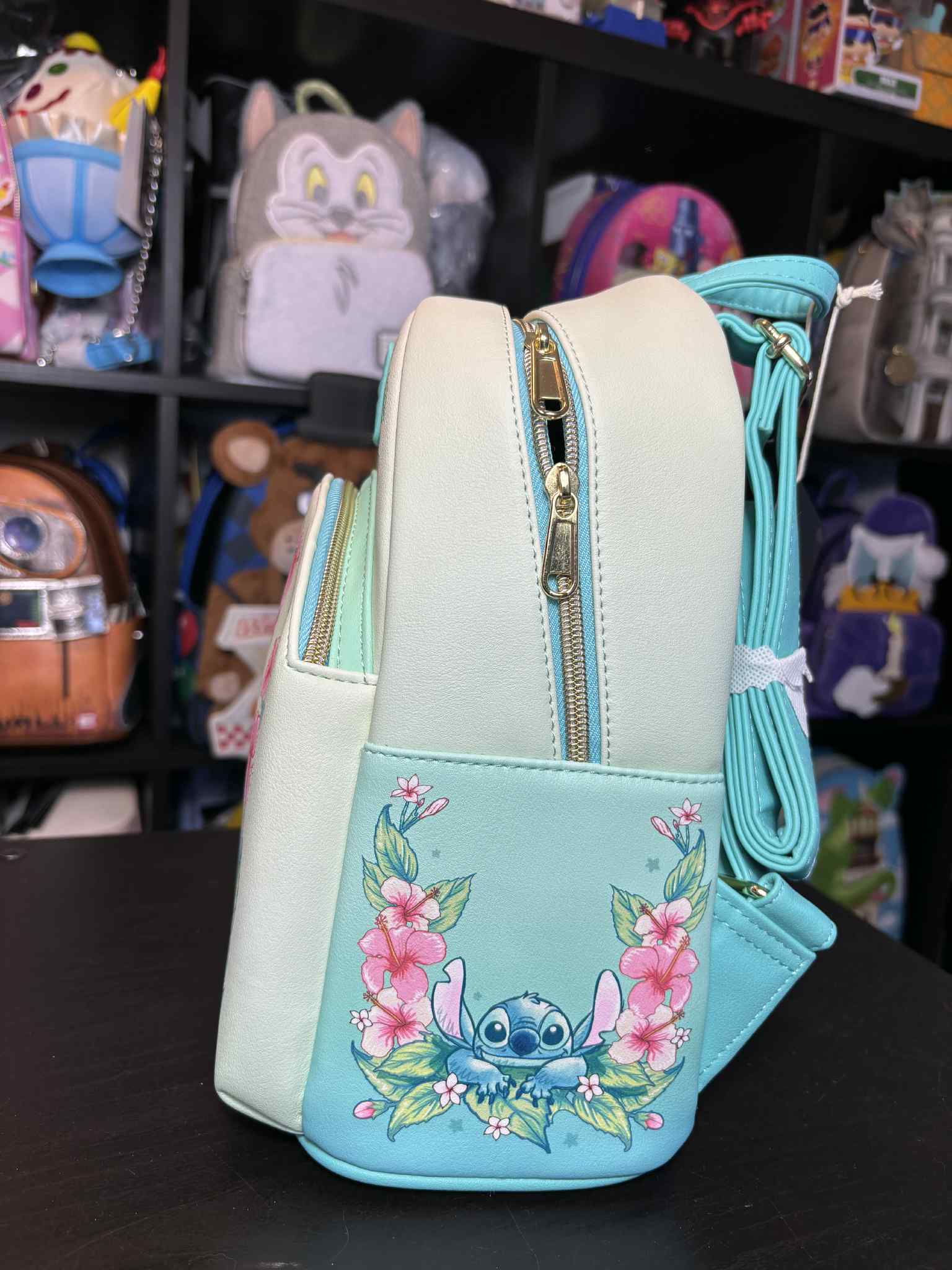 Loungefly Disney Stitch Floral Mini Backpack