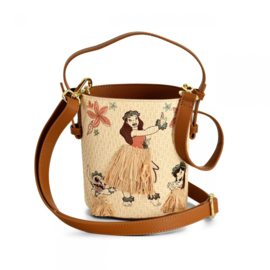 Loungefly Disney Lilo & Stitch Hula Group Floral Bucket Exclusive Crossbody Bag