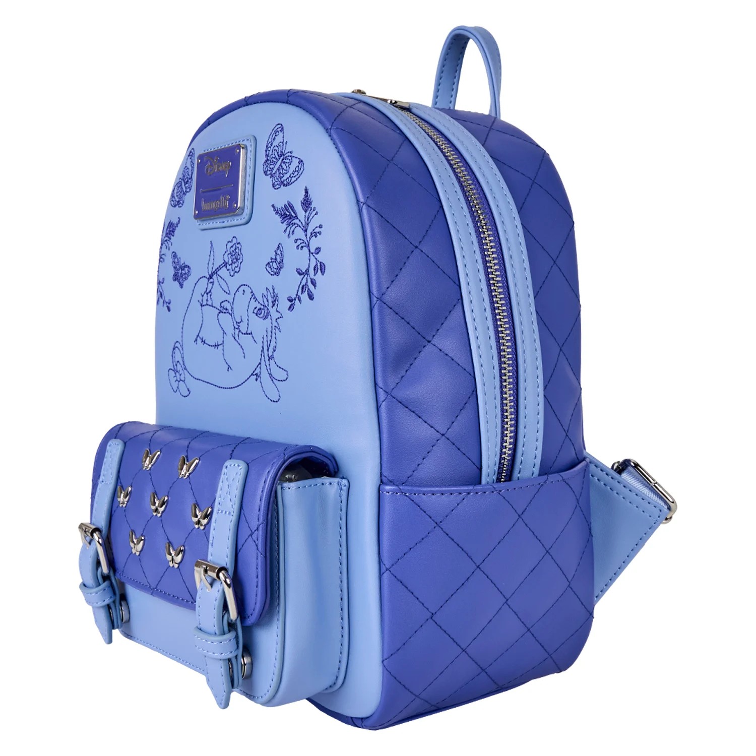 Loungefly Winnie The Pooh Floral Eeyore Quilted Texture Mini Backpack