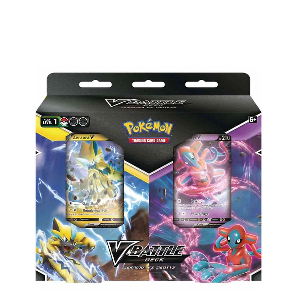 Pokemon Deoxys vs Zeraora V Battle Deck collectible playing cards
