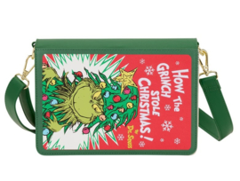 Loungefly Dr. Seuss How the Grinch Stole Christmas! Holiday Color-In Crossbody Bag