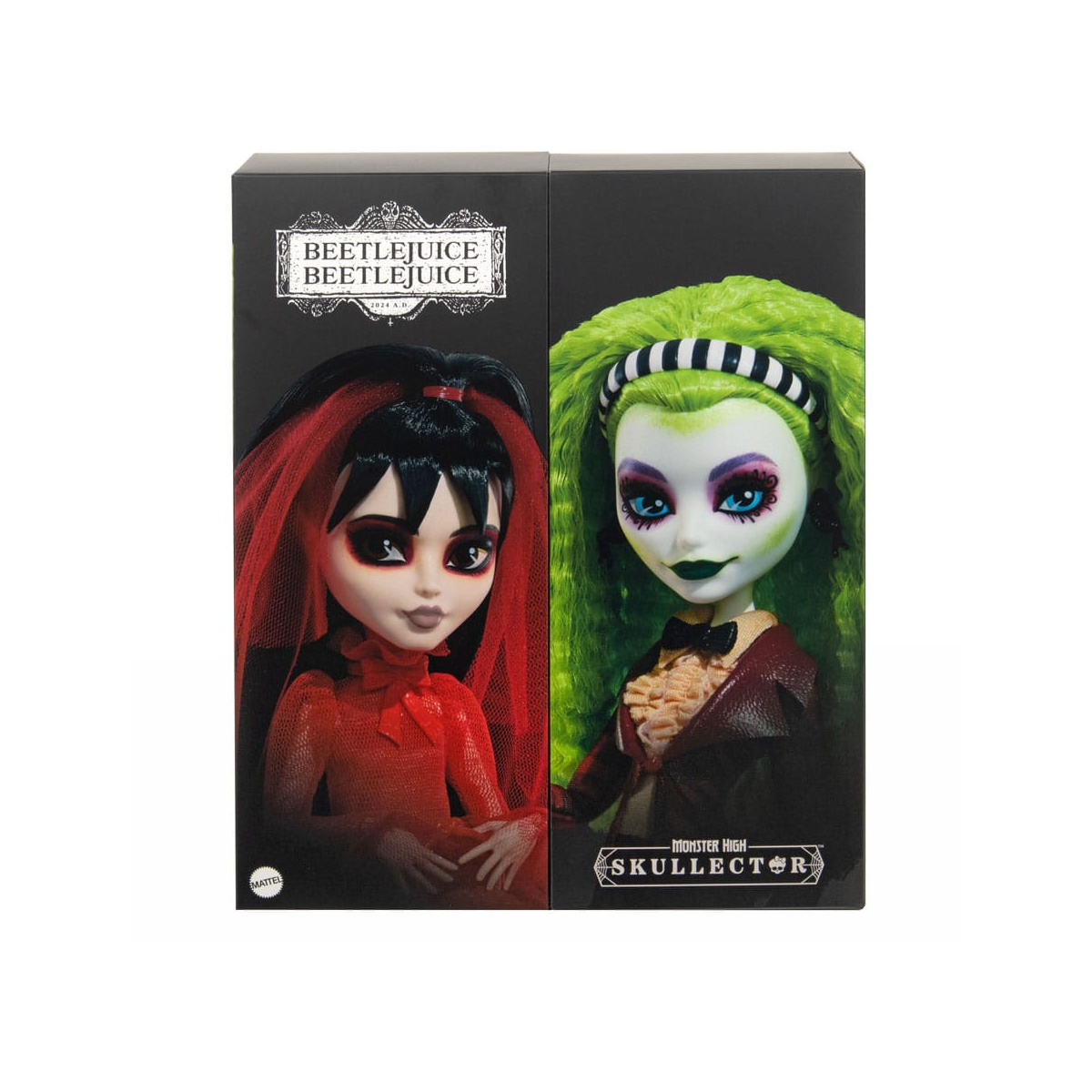 Monster High Beetlejuice set 2 dolls Skullector Betelgeuse & Lydia 27 cm