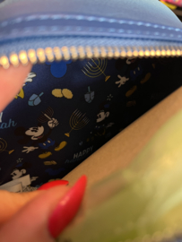 Loungefly Disney Mickey Mouse and Minnie Mouse Hanukkah Light-Up Mini Backpack Disneyland USA