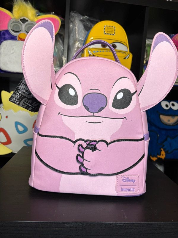 Loungefly Disney Stitch Angel Magnetic Hands Mini Backpack
