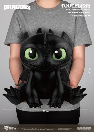 Beast kingdom / HOW TO TRAIN YOUR DRAGON - Toothless - Spaarpot 34cm