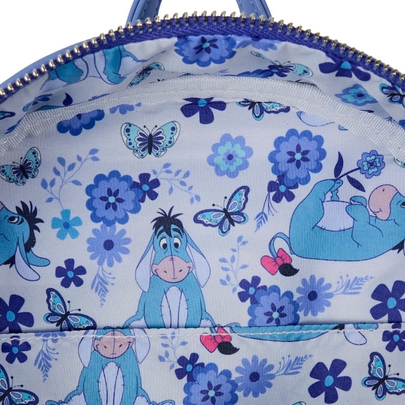 Loungefly Winnie The Pooh Floral Eeyore Quilted Texture Mini Backpack