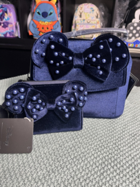 Loungefly Exclusive Disney Minnie Mouse Velvet Ears Crossbody Bag set