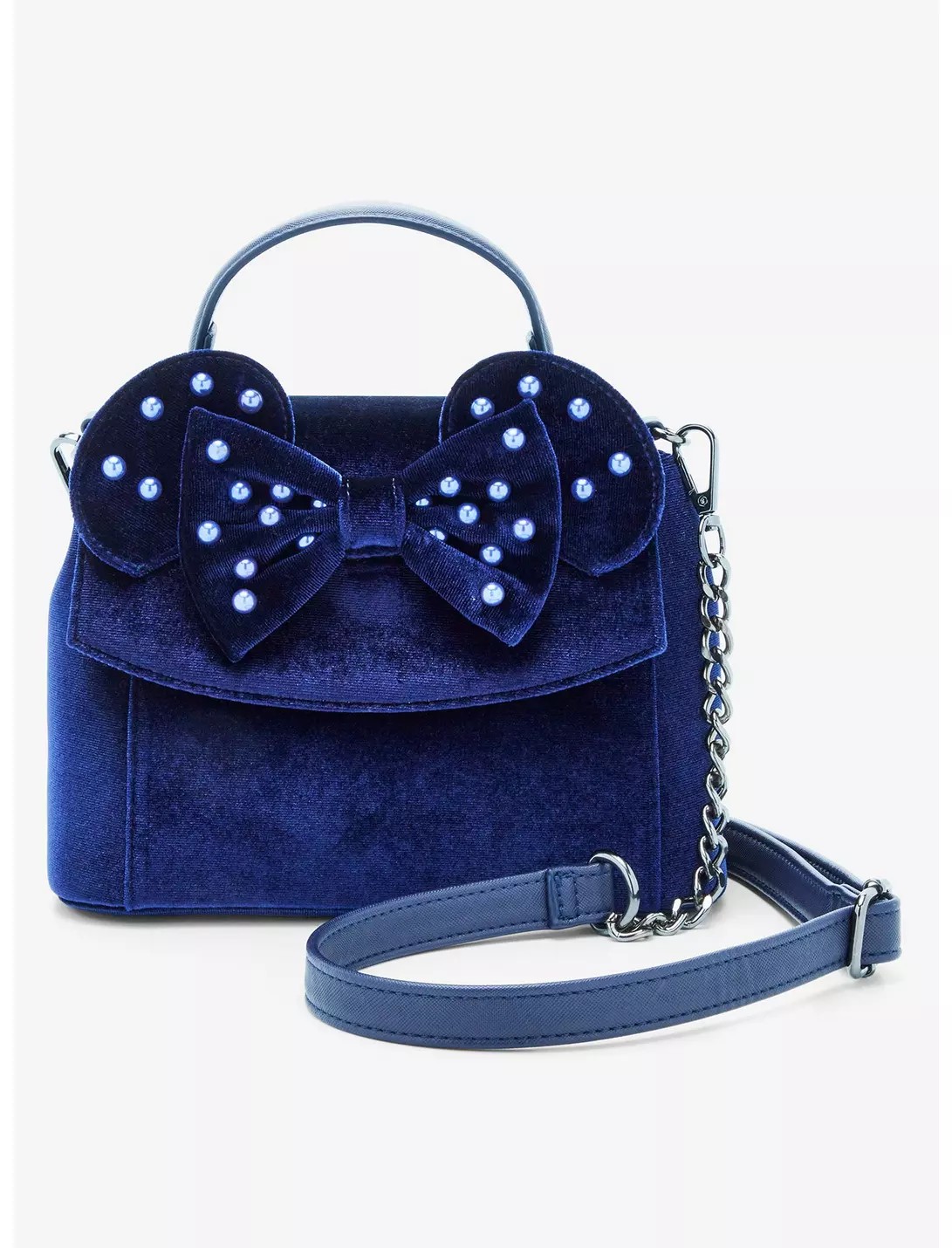 Loungefly Disney Minnie Mouse Velvet Ears Crossbody Bag