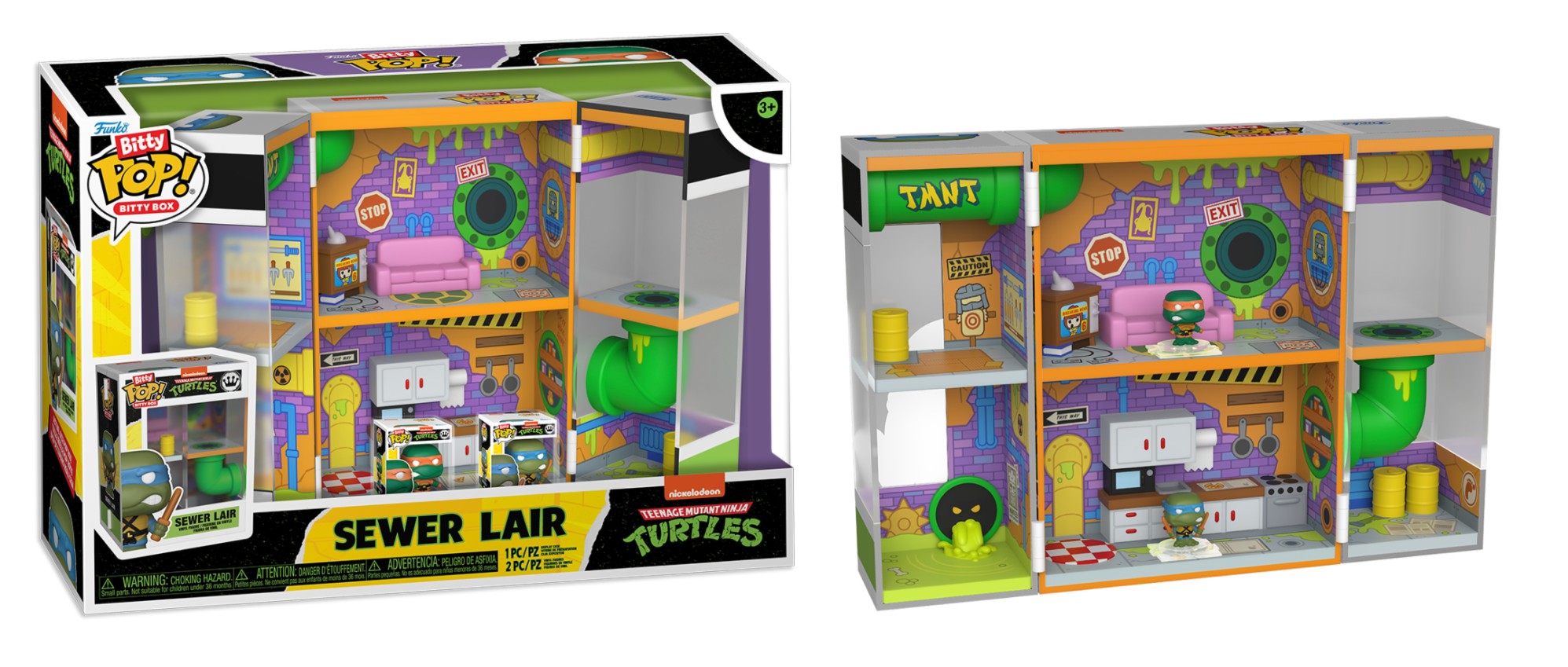 BITTY BOXES - Teenage Mutant Ninja Turtles - Sewer Home