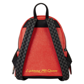 Loungefly Disney Pixar Cars 20th Anniversary Lightning McQueen Metallic Light-Up Mini Backpack