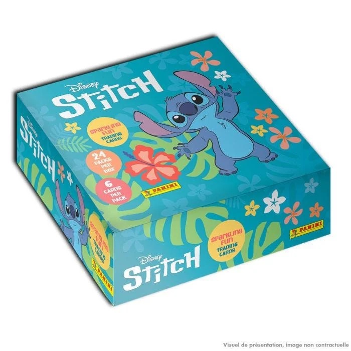 Stitch Trading Card Collection - Doosje van 24 zakjes trading cards Panini