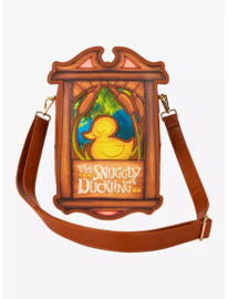 Loungefly Disney Tangled The Snuggly Duckling Sign Crossbody Bag