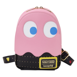 Loungefly Pac-Man Pinky Ghost Sling Crossbody Bag