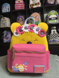 Loungefly Disney Winnie the Pooh Flower Crown Flocked Mini Backpack