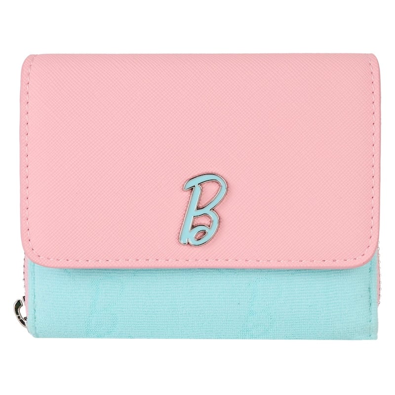 Loungefly - Mattel - Blue and pink classic Barbie Zip around Wallet