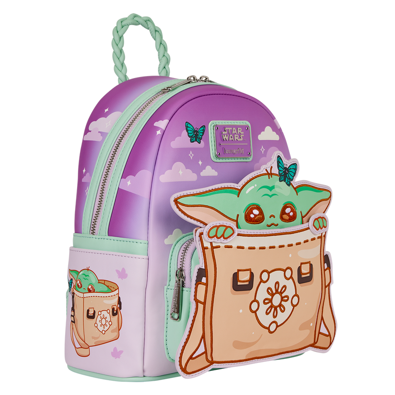 Loungefly The Mandalorian Grogu Butterfly Mini Backpack