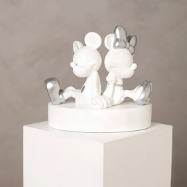 DISNEY - 'White&Silver' - Mickey & Minnie - Spaarpot  - 19cm