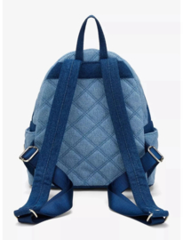 Loungefly - Disney Stitch Denim Patchwork Exclusive Mini Backpack