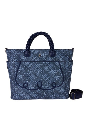 Loungefly Faux Denim Convertible Backpack & Tote Crossbody Bag