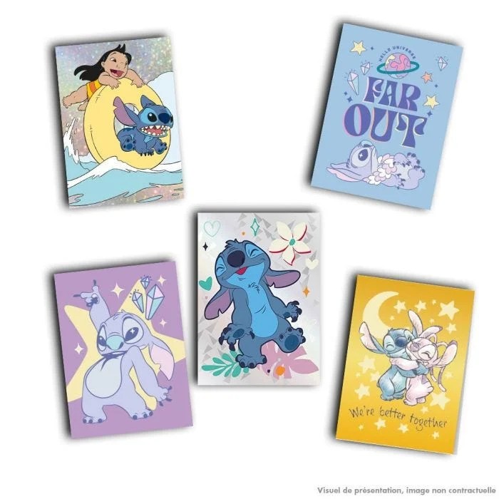 Stitch Trading Card Collection - starter pack EN: 1 binder + 3 zakjes (18 kaarten) + 1 limited edition kaart