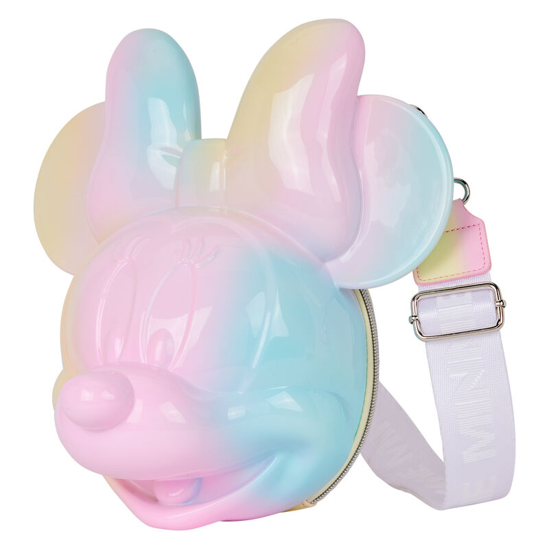 Loungefly Minnie Mouse Pastel Tie-Dye Molded Figural Crossbody Bag