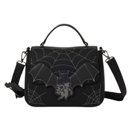 Loungefly Mickey & Minnie Spiderweb and Bats Crossbody Bag