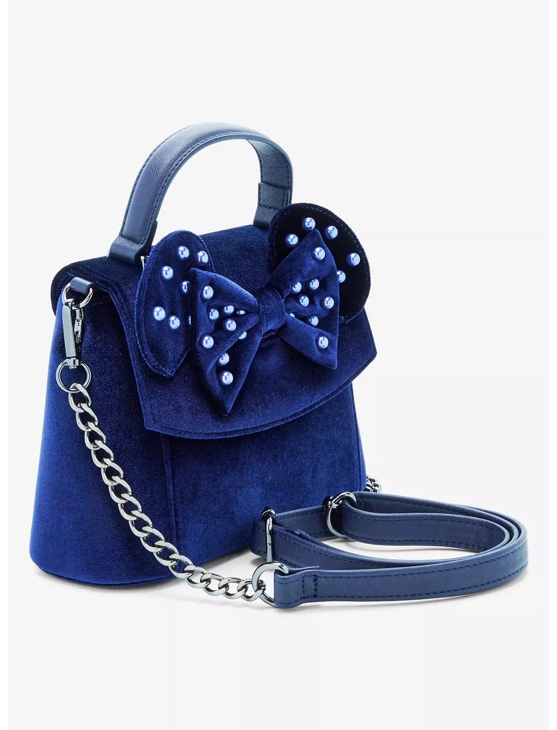Loungefly Disney Minnie Mouse Velvet Ears Crossbody Bag