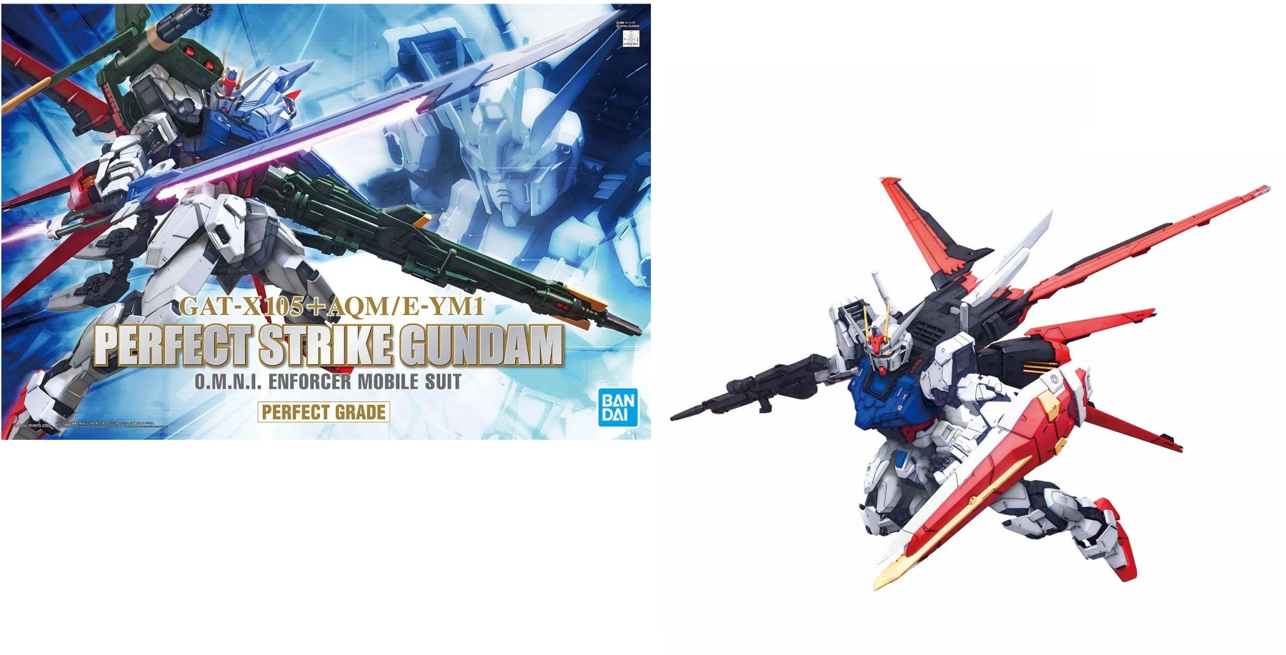 Bandai 1/60 PG GAT-X105+AQM/E-YM1 Perfect Strike Gundam - Model Kit