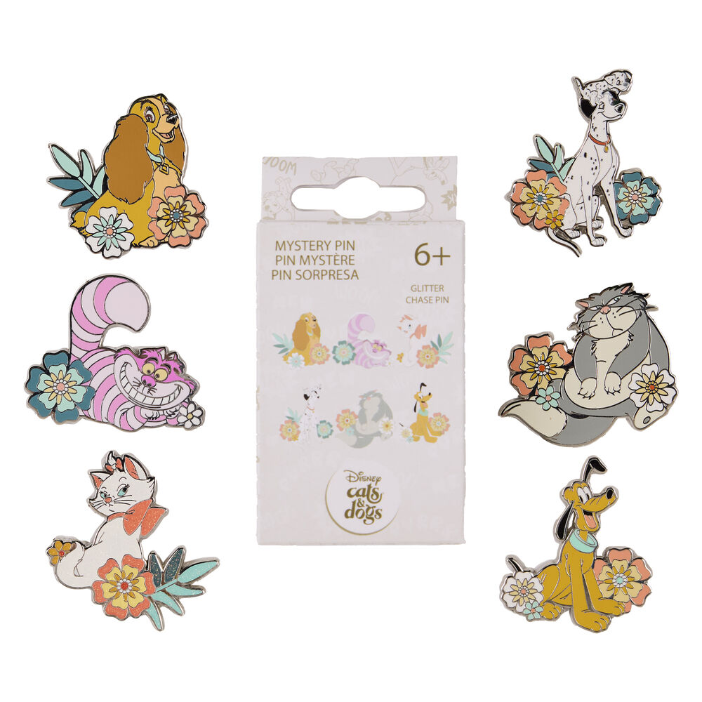 Loungefly Disney Enamel Pin Mystery Blind Box Dogs & Cats