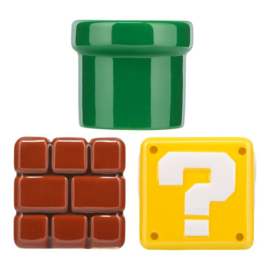 Paladone - Super Mario Set of 3 Shaped Snack Bowls