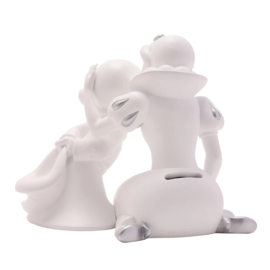 DISNEY - 'White&Silver' - Snow White & Dopey - Spaarpot - 17cm