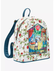Loungefly Disney Beauty And The Beast Stained Glass Mini Backpack