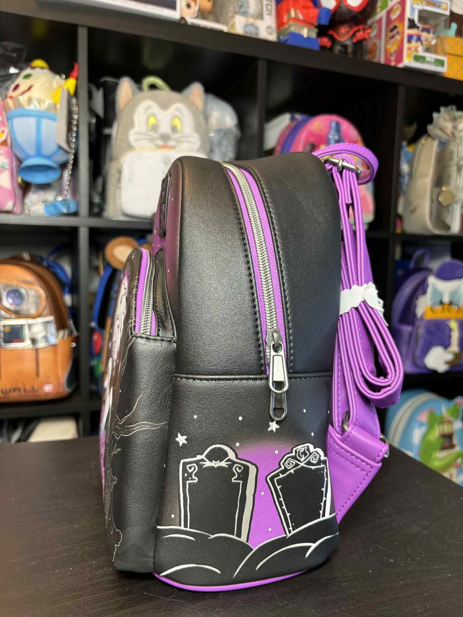 Loungefly The Nightmare Before Christmas Zero Moon Doodle Mini Backpack