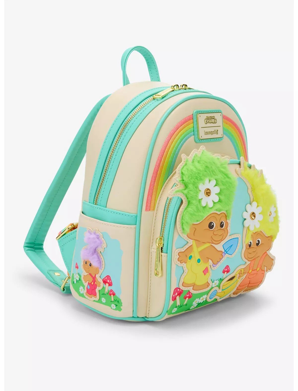 Loungefly Good Luck Trolls Rainbow Mini Backpack
