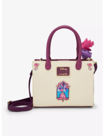 Loungefly Disney Beauty and the Beast Belle Stained Glass Portrait Crossbody Bag