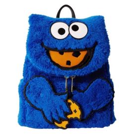 Loungefly Sesame Street Cookie Monster Plush Cosplay Mini Backpack With Coin Bag